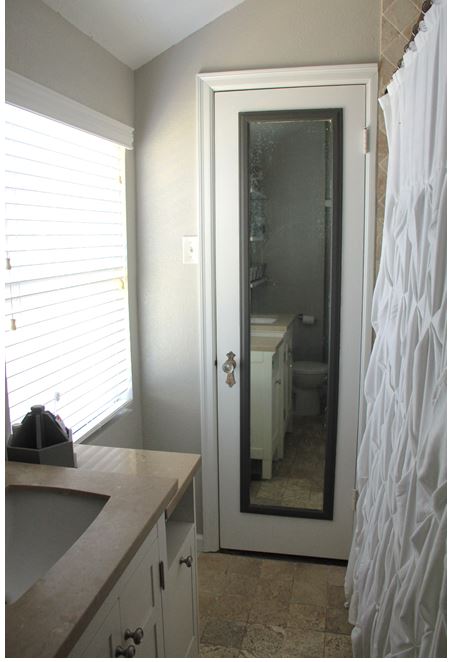 Bathroom Closet Door, Bathroom door with Mirror