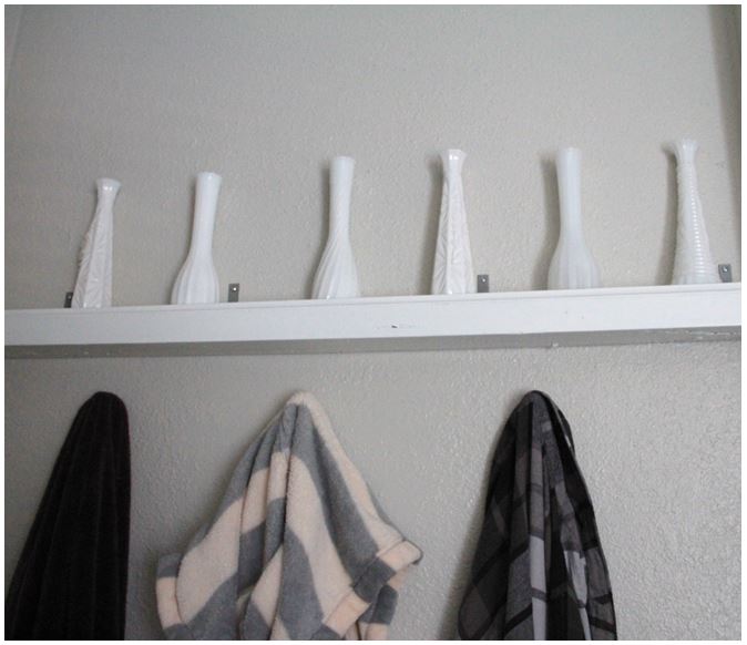 Bathroom Towel Hooks, DIY picture ledge