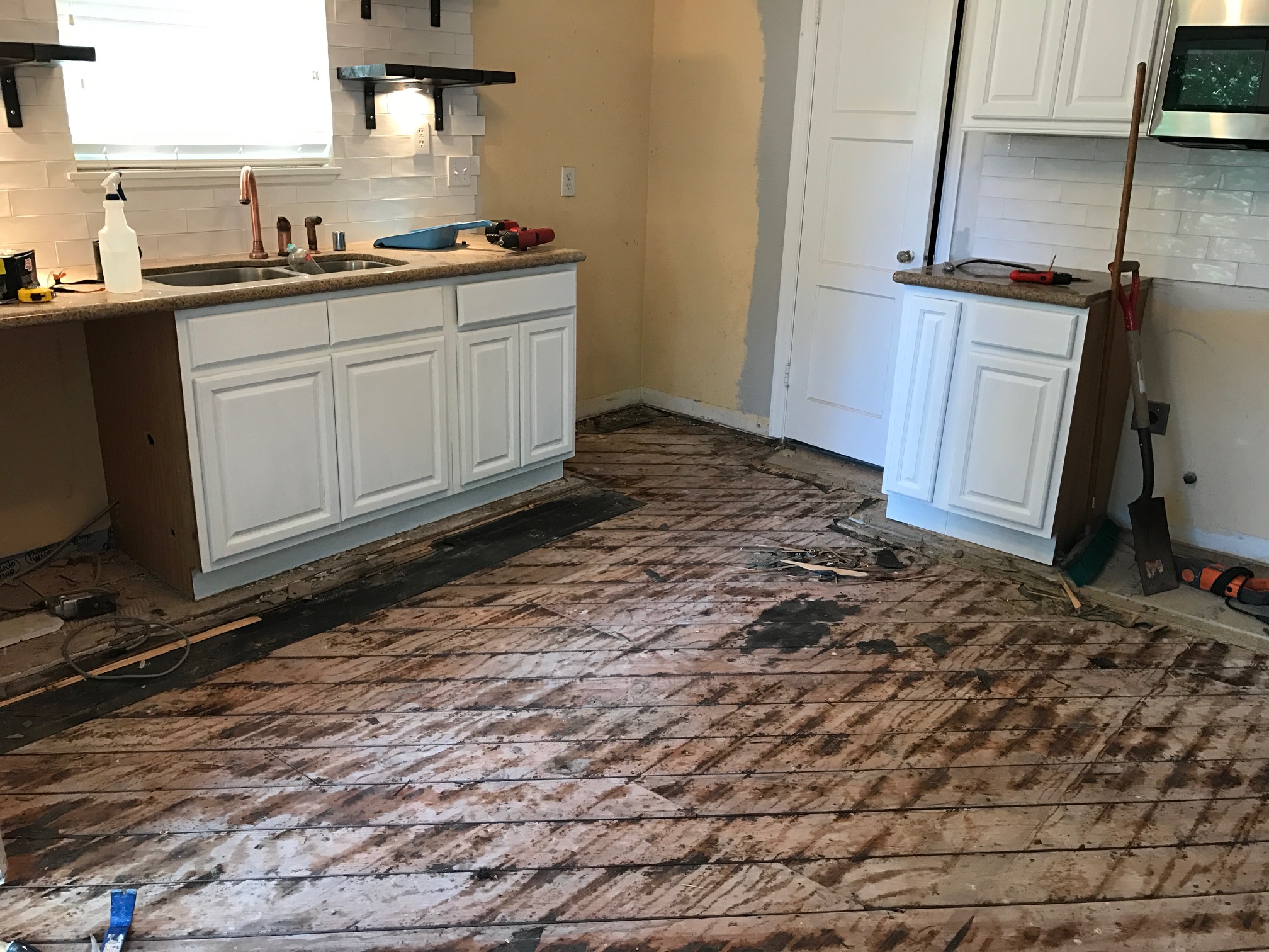 wood sub floor, DIY flooring, tile over wood floor, david morris