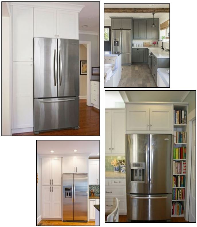 Fridge surround, DIY refrigeration cabinet, frame your fridge, dana plus david