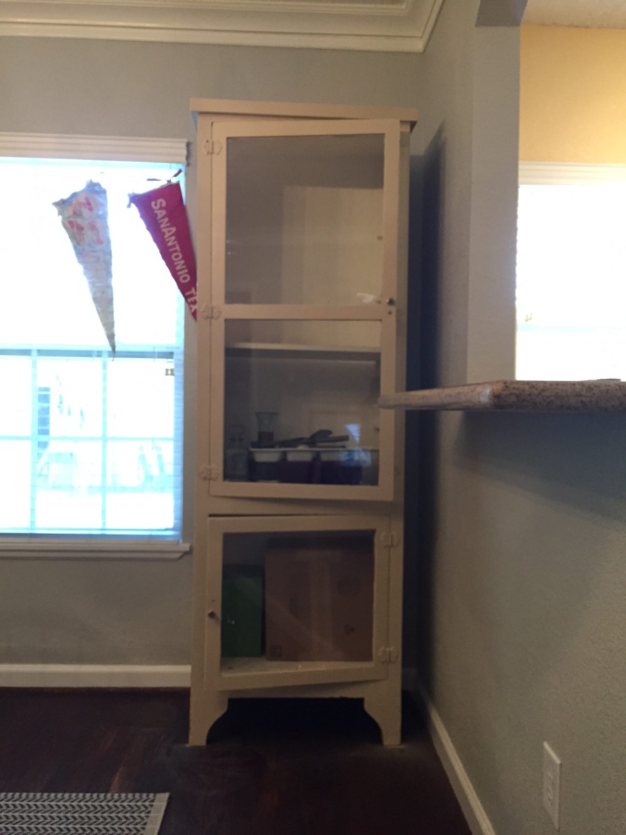 DIY bar cabinet, DIY bar cart, DIY furniture, paint cabinet