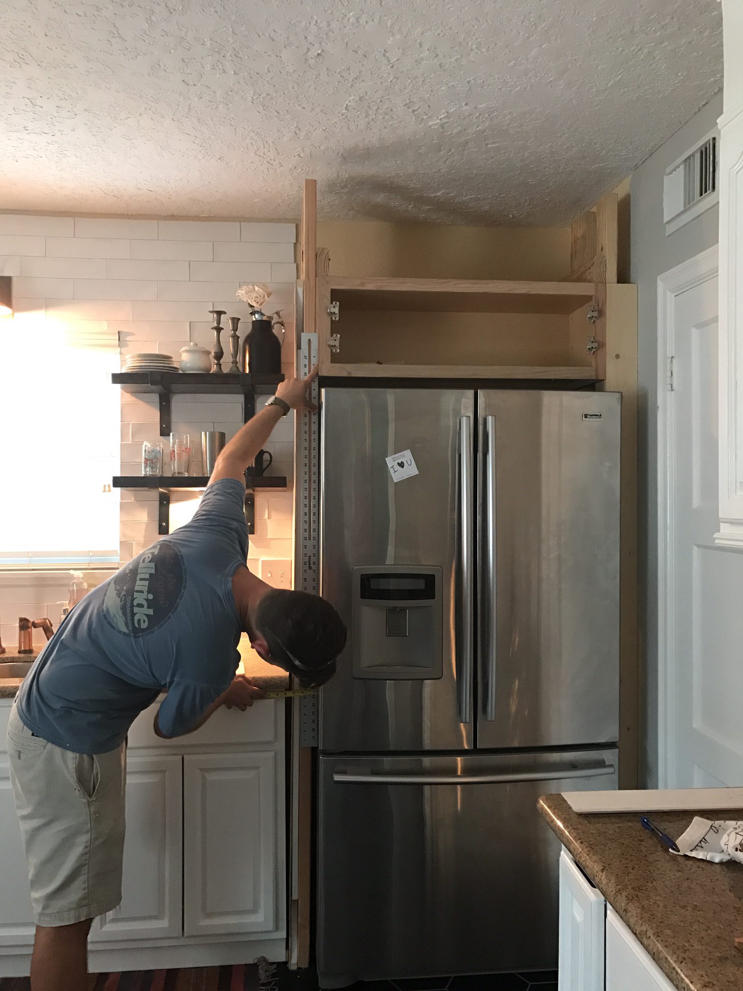 DIY fridge surround