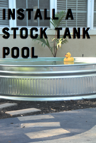 DIY stock tank pool, stock tank pool, DIY pool